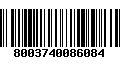 Código de Barras 8003740086084