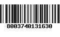 Código de Barras 8003740131630