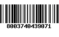 Código de Barras 8003740439071