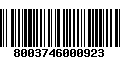 Código de Barras 8003746000923