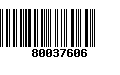 Código de Barras 80037606