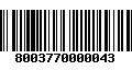 Código de Barras 8003770000043