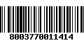 Código de Barras 8003770011414