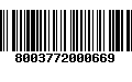 Código de Barras 8003772000669