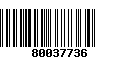 Código de Barras 80037736