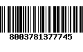 Código de Barras 8003781377745