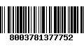 Código de Barras 8003781377752