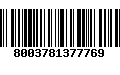 Código de Barras 8003781377769