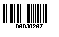 Código de Barras 80038207