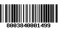 Código de Barras 8003840001499