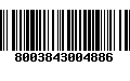 Código de Barras 8003843004886