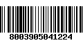 Código de Barras 8003905041224