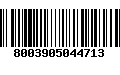 Código de Barras 8003905044713