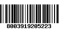 Código de Barras 8003919205223
