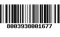 Código de Barras 8003938001677