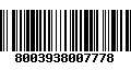 Código de Barras 8003938007778