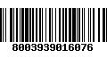 Código de Barras 8003939016076