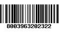 Código de Barras 8003963202322
