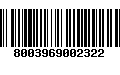 Código de Barras 8003969002322