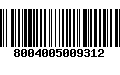 Código de Barras 8004005009312