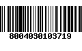 Código de Barras 8004030103719