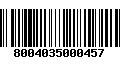 Código de Barras 8004035000457