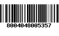 Código de Barras 8004048005357