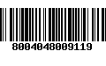 Código de Barras 8004048009119