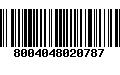 Código de Barras 8004048020787