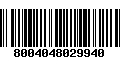 Código de Barras 8004048029940