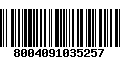 Código de Barras 8004091035257