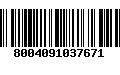 Código de Barras 8004091037671