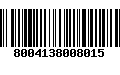 Código de Barras 8004138008015