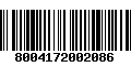 Código de Barras 8004172002086