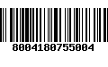 Código de Barras 8004180755004