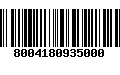 Código de Barras 8004180935000