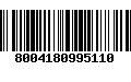 Código de Barras 8004180995110