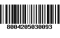 Código de Barras 8004205030093