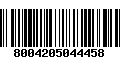 Código de Barras 8004205044458