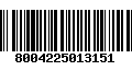 Código de Barras 8004225013151