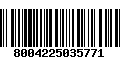 Código de Barras 8004225035771