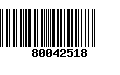 Código de Barras 80042518