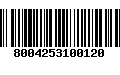 Código de Barras 8004253100120