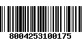 Código de Barras 8004253100175