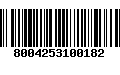 Código de Barras 8004253100182