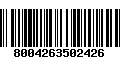 Código de Barras 8004263502426