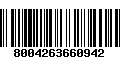 Código de Barras 8004263660942