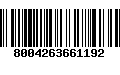 Código de Barras 8004263661192