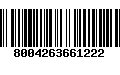 Código de Barras 8004263661222