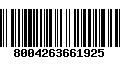 Código de Barras 8004263661925